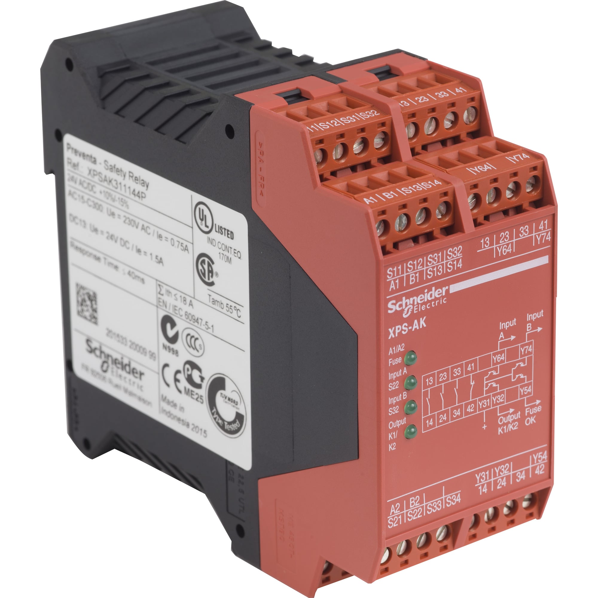 module XPSAK - Emergency stop - 24 V AC DC