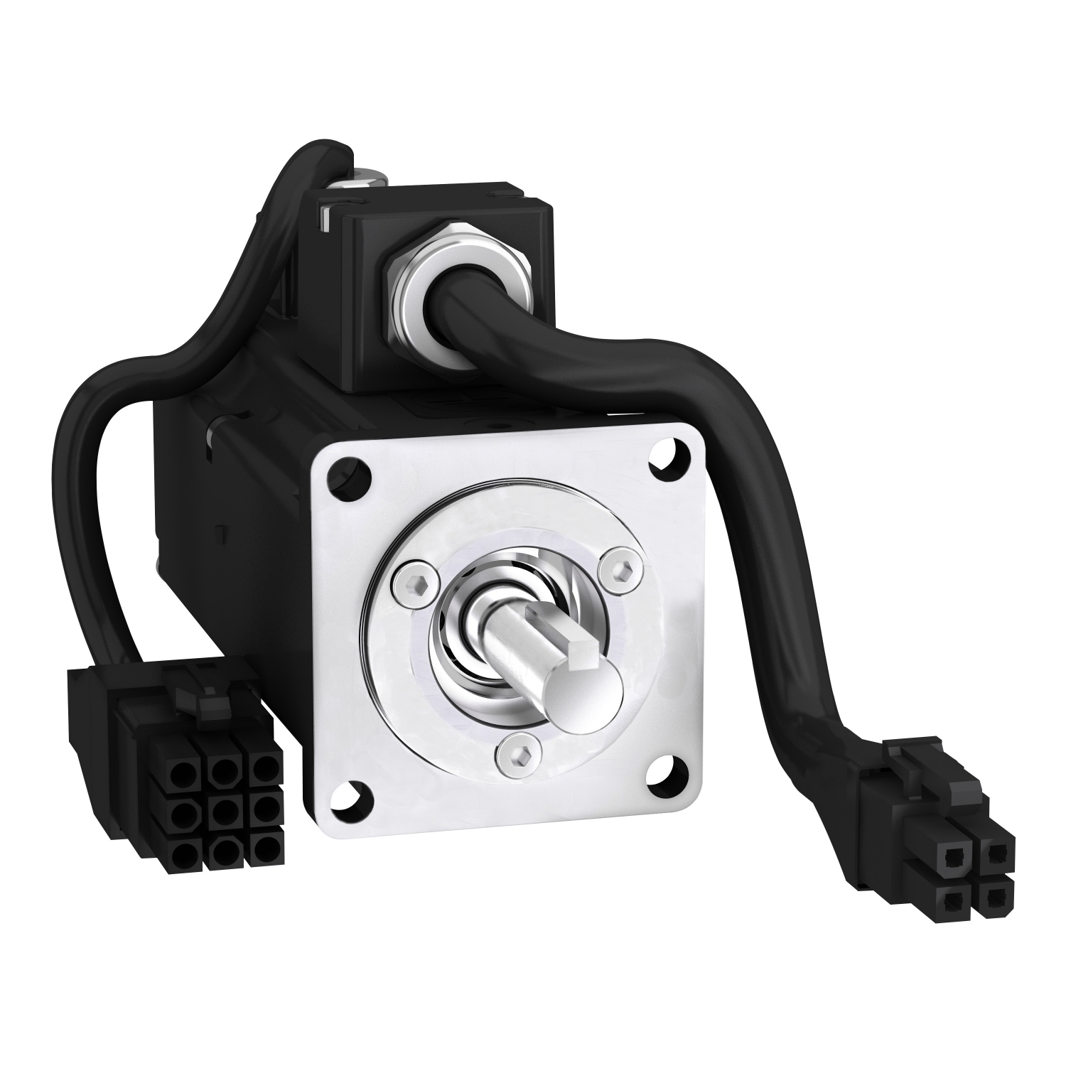 servo motor BCH, Lexium 28, 40mm, 100W, 0.076kg.cm, with oil seal, with key, brake, leads connection