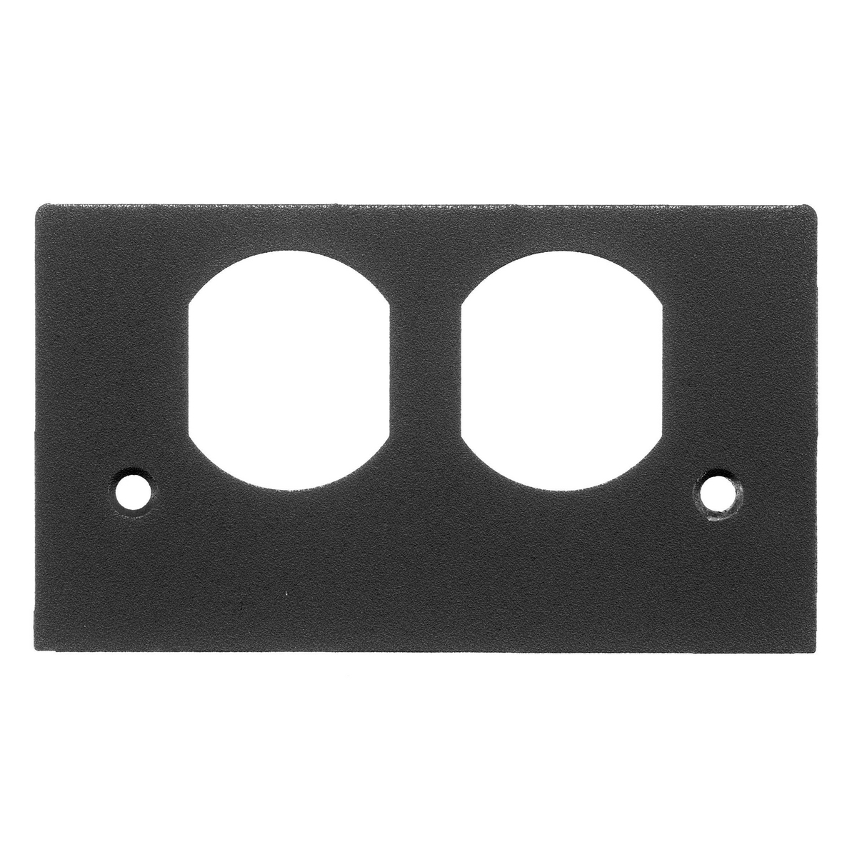 In-Floor Delivery Systems, Pedestal Face Plate, Duplex, Black