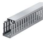 Wiring Duct Narrow Slot 2 Inch X 1-1/2 Inch  Rigid PVC Gray Adhesive-Backed