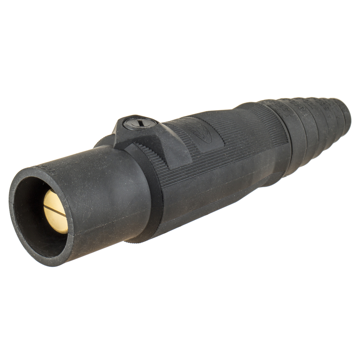 Heavy Duty Products, Single Pole Devices, Industrial Grade, Male, Plug, 400A 600V AC/DC, Single Conductor, Double Set Screws, Black