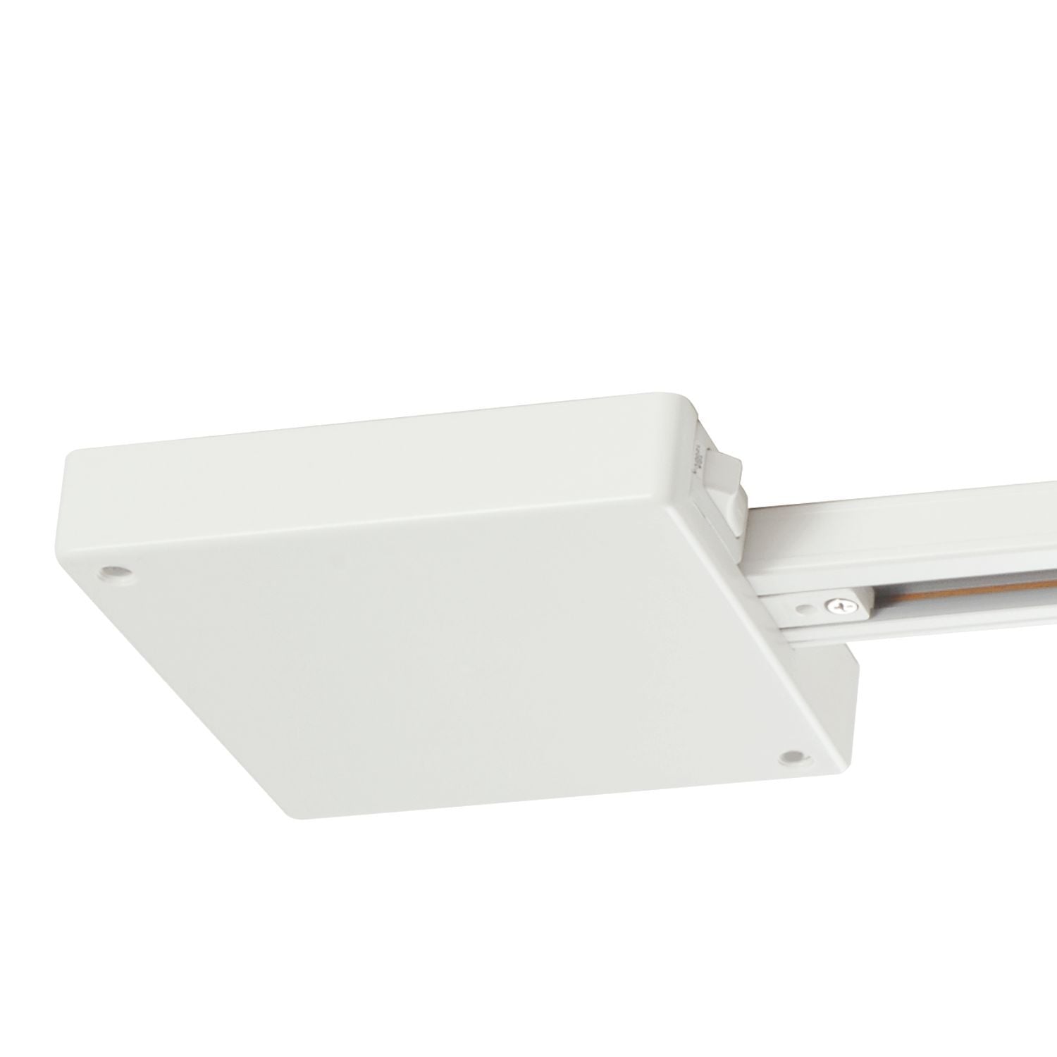 Halo Track Lighting Single Circuit Current Limiter, End Feed, 120W, White