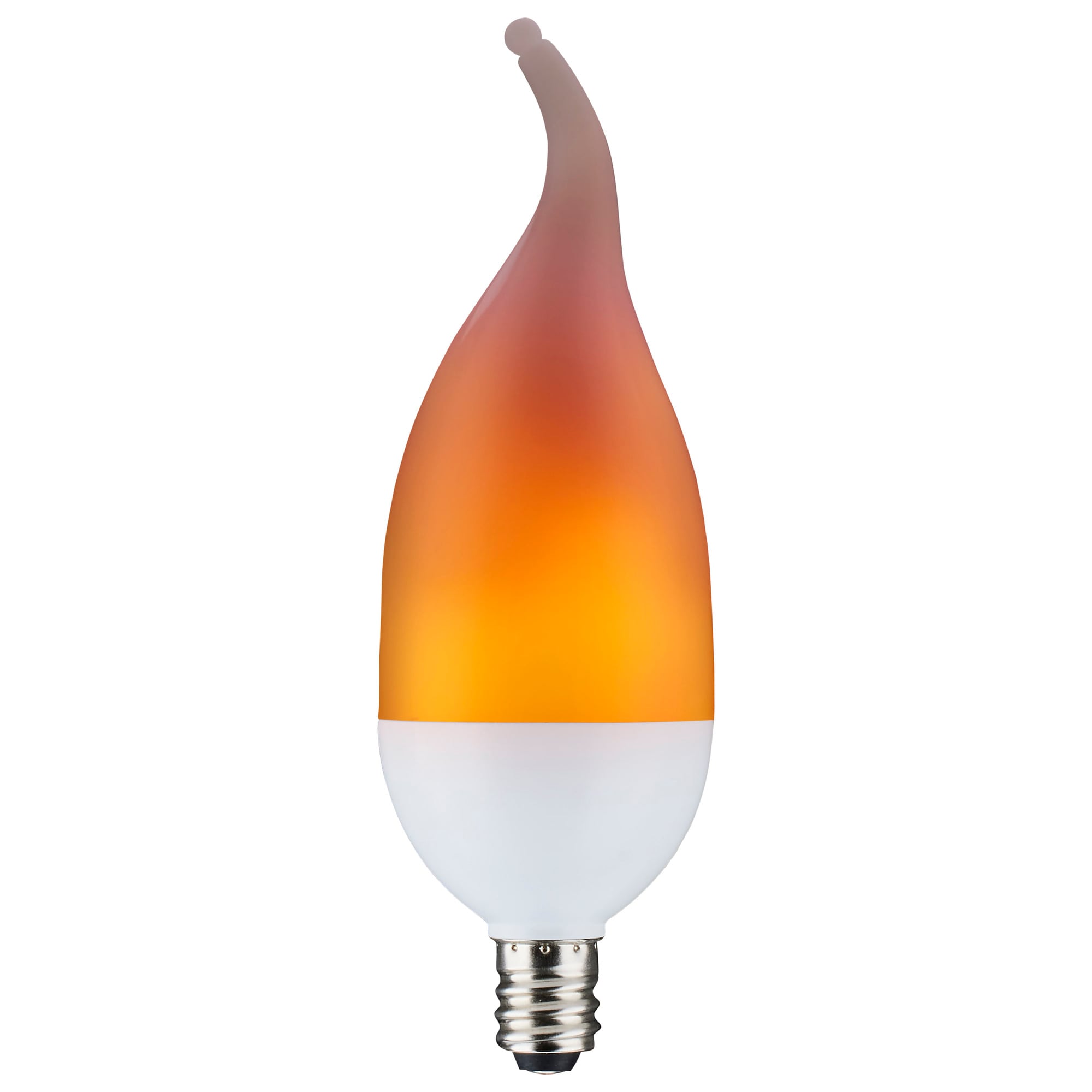 2-Watt LED Flame Bulb - B11 - Candelabra Base - 120 Volts