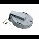Closure Cover for Pin and Sleeve Receptacles and Connectors, 20 Amp, 4-Wire, IP67, Watertight, Gray
