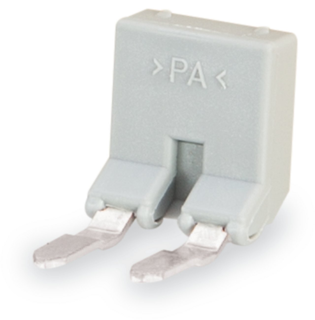 Jumper; for conductor entry; 2-way; insulated; gray