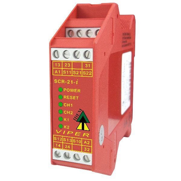 SCR-21-I, Viper Safety Relay with Added Diagnostics, Screw Terminals