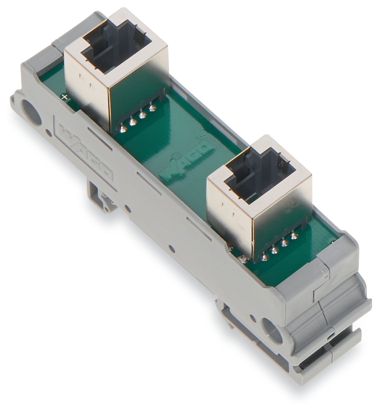 Interface module; RJ-45; RJ-45; Cat. 5; in mounting carrier