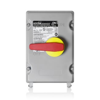 30 Amp Fused PowerSwitch Disconnect Switch,600 Volt, Non-Metallic Enclosure