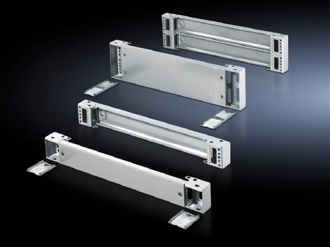 Base/plinth components, front and rear, 200 mm, Stainless steel