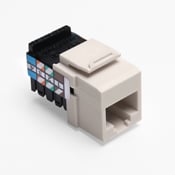 Voice Grade QuickPort Connector, 8-Wire, Light Almond