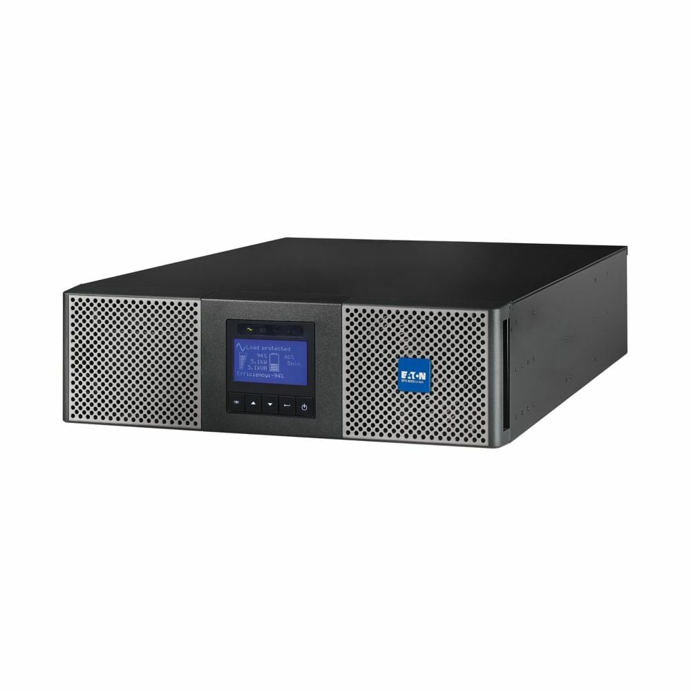 Eaton 9PX 6kVA Lithium-ion UPS, 3U Rack/Tower, 5400W at 240V, In: 10ft L6-30P or Hardwire, Out: (2) L6-30R, (2) L6-20R, Hardwire, Network card included, 200-240V