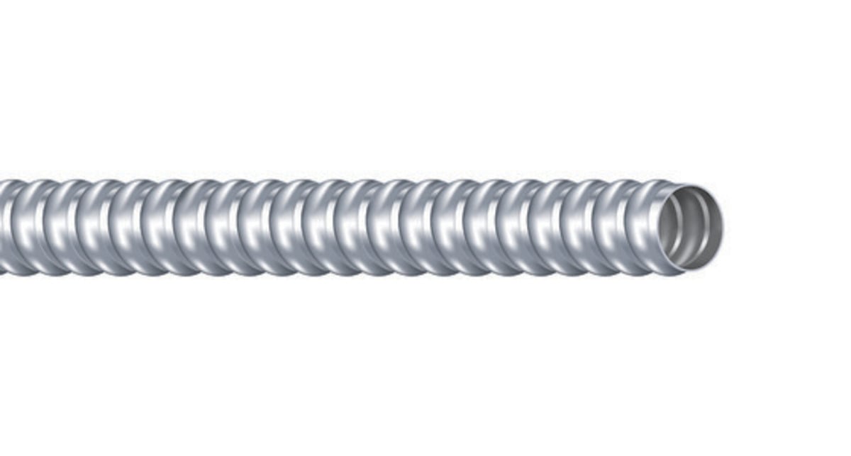 Flexible Metallic Conduit, 1/2 Inch Trade Size, Reduced Wall Aluminum, 1000 Foot Reel