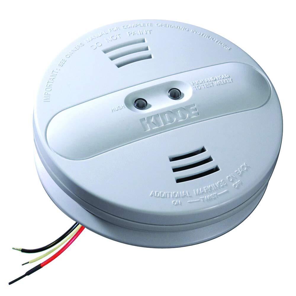 21007915-N Dual Sensor Smoke Alarm, Wire-in, Photoelectric and Ionization, Hush