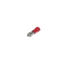 Vinyl-Insulated Female Disconnect, Length .85 Inches, Width .23 Inches, Maximum Insulation .150, Tab Size .187x.032 Wire Range #22-#18 AWG, Color Red, Copper, Tin Plated