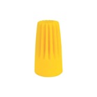 Yellow XTP non-winged wire connector.    #18 to #10.    (100 pieces per box)
