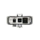 PANEL INTERFACE CONNECTOR WITH RJ45, PANEL MOUNT HOUSING, UL TYPE 4, SIMPLEX OUTLET, 3 AMP CB