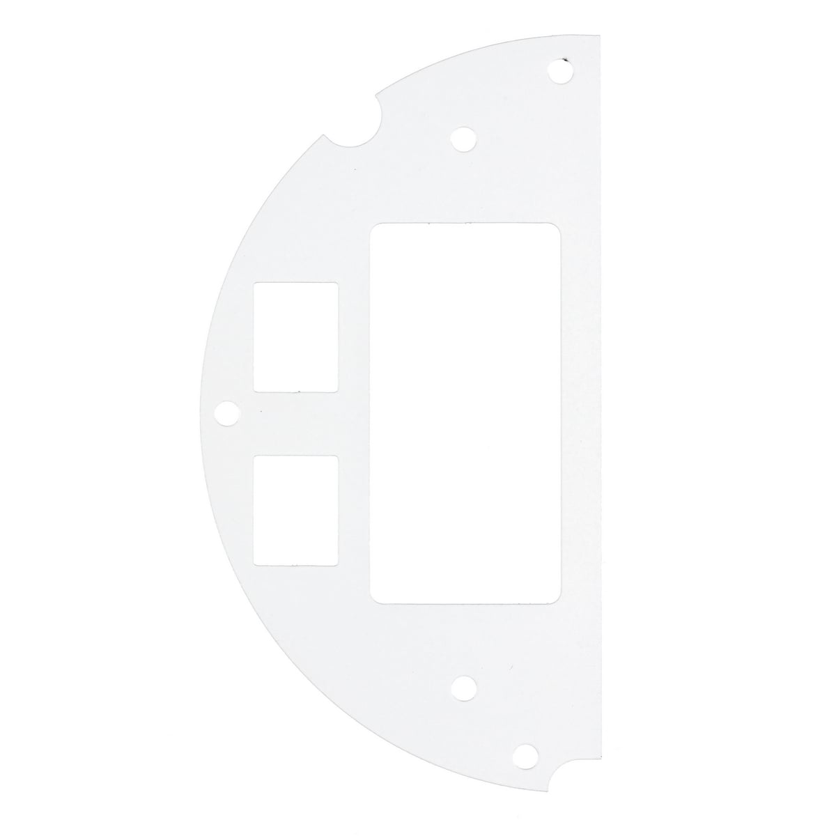 Fire Rated Poke Throughs, Recessed 6" Series, Sub Plate, 50% Left Side, (1) Style Line Decorator Opening, (2) Hubbell Keystone Openings