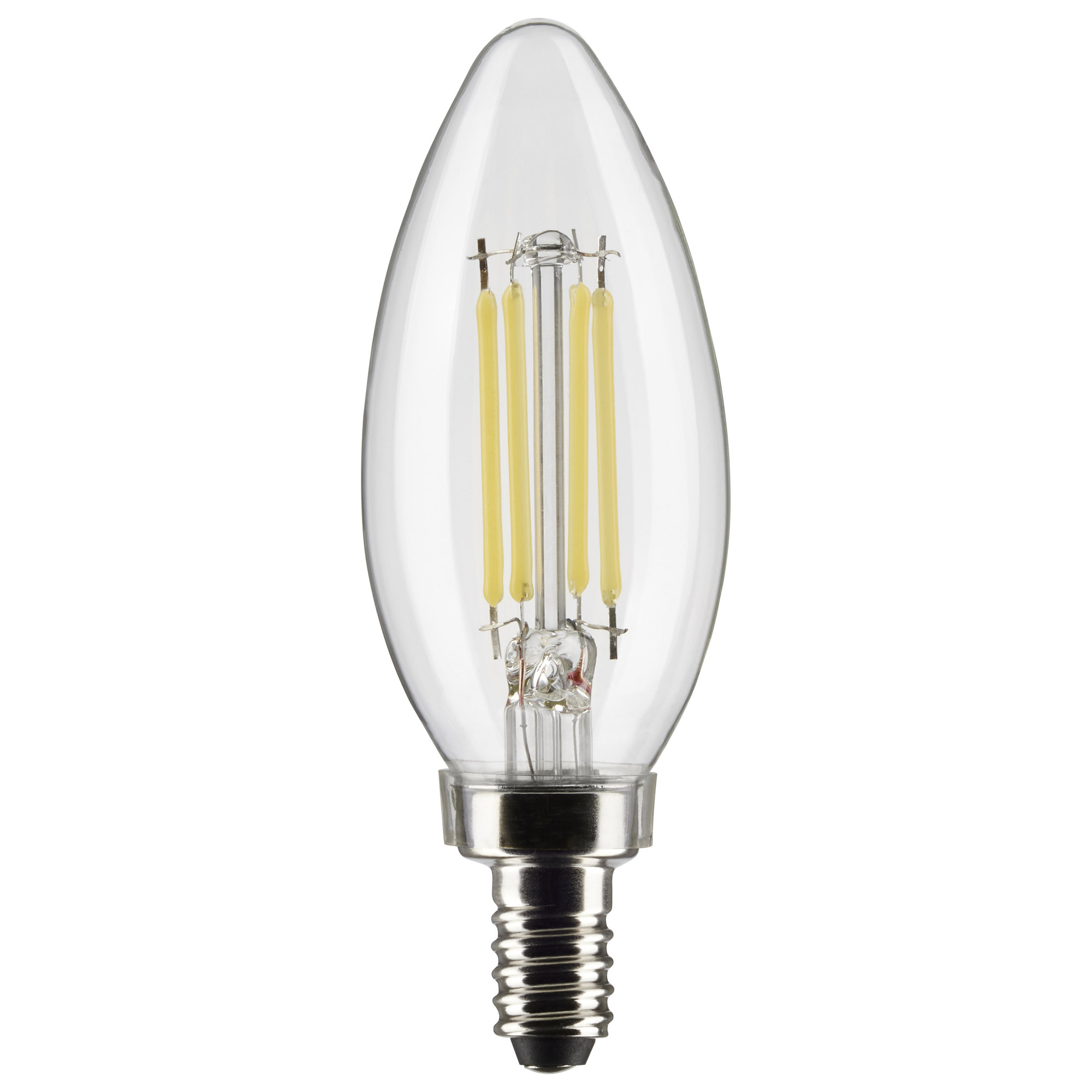 5.5 Watt B11 LED Lamp - Clear - Candelabra Base - 90 CRI - 2700K - 120 Volts