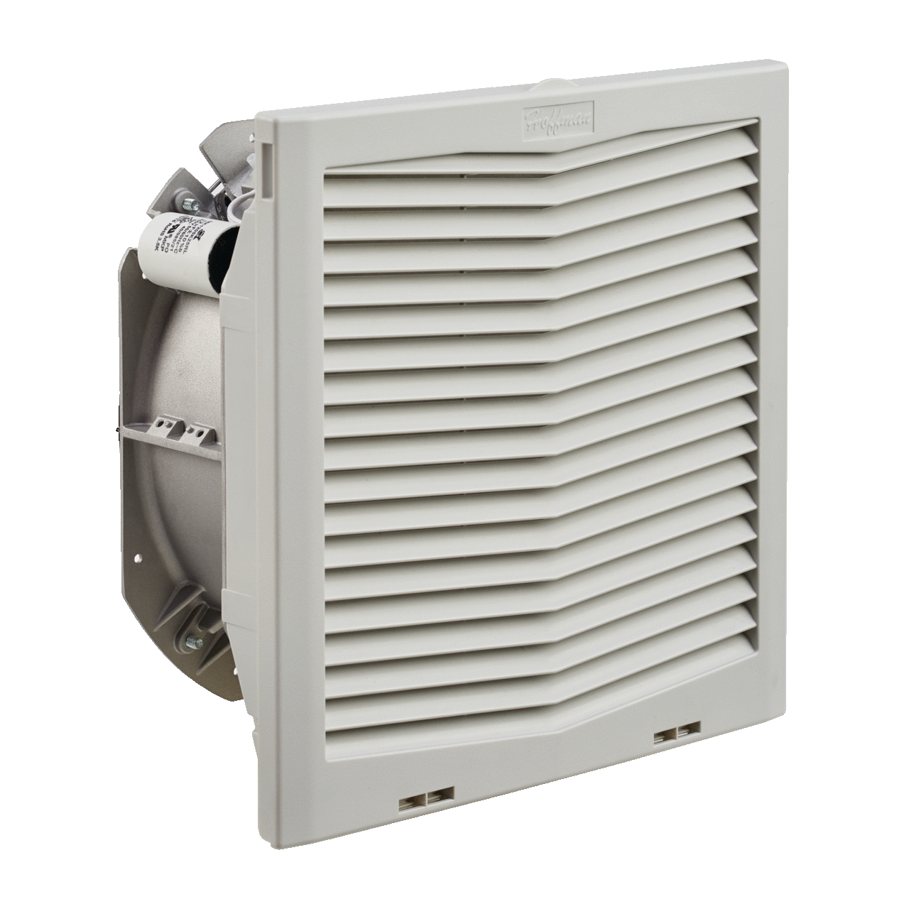 HF13 Side-Mount Filter Fan, 115V 395CFM, Lt Gray