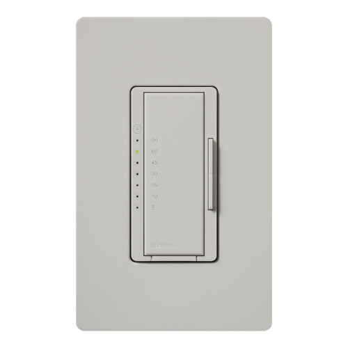 Maestro Countdown Timer, Single-pole, no neutral required, 120V/600W/VA (5A) in palladium