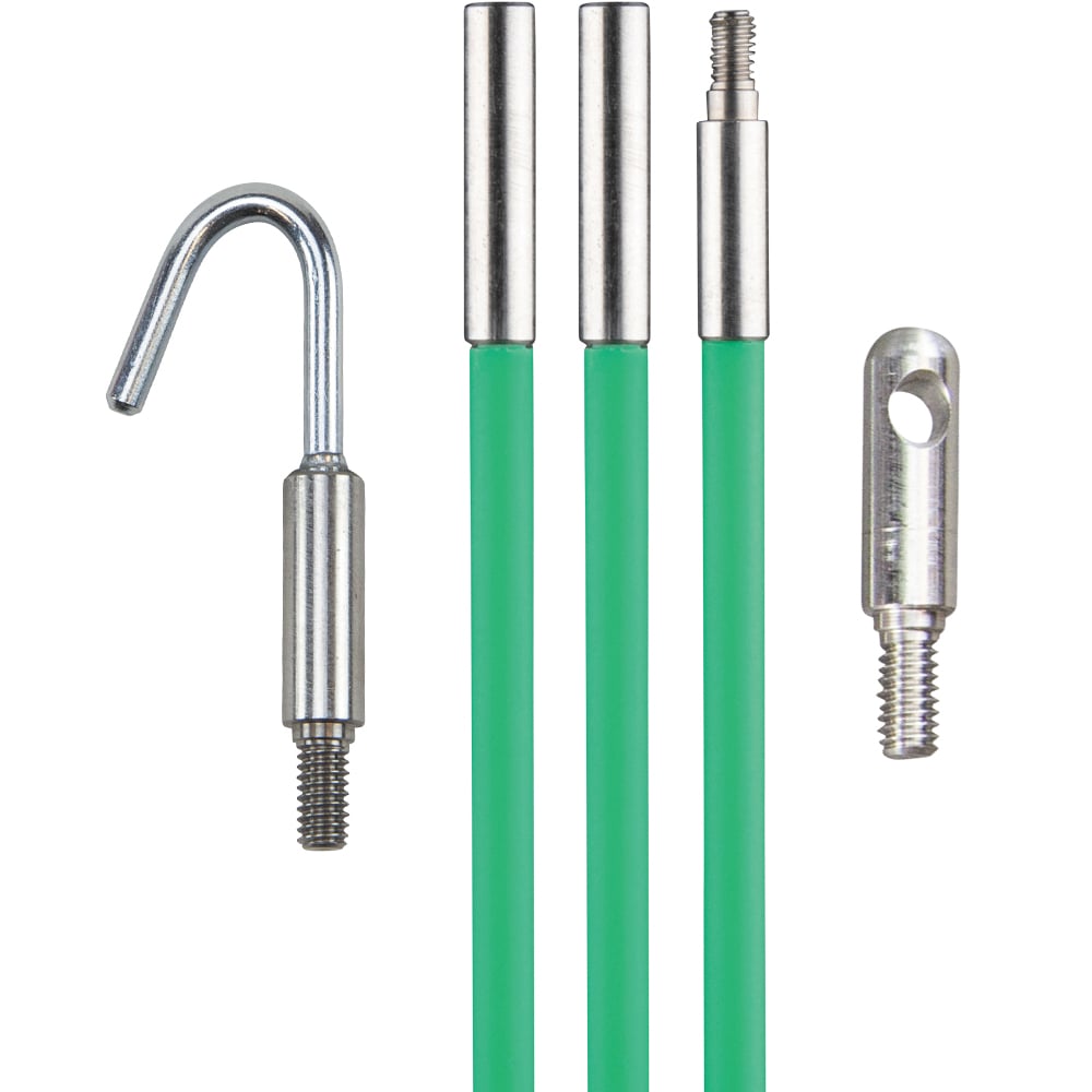 Klein Glow Fish Rods are the perfect solution for running wires t