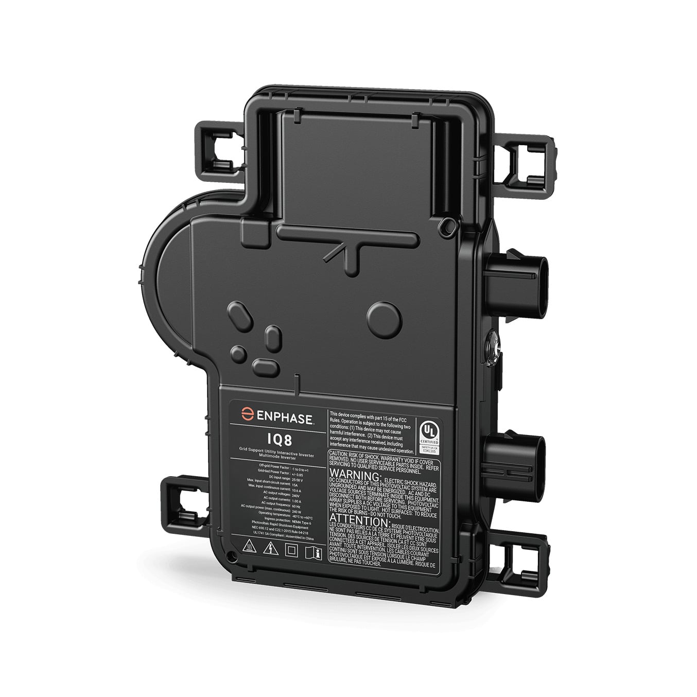 IQ8 Microinverter, compatible with 60-cell PV modules