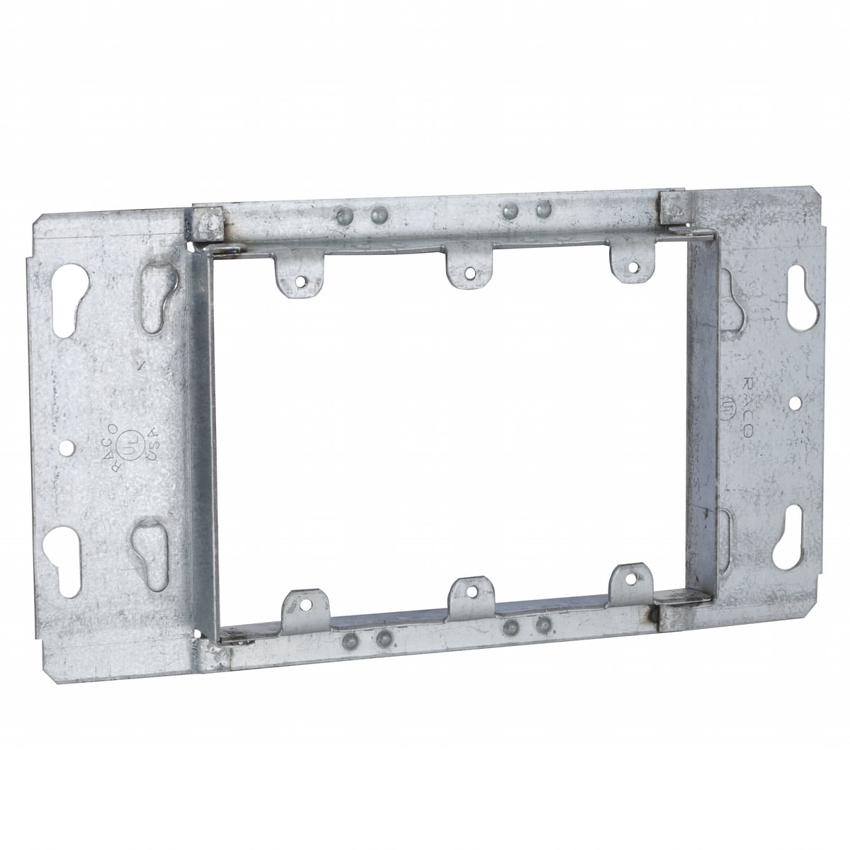 Device Covers for Gang Boxes - Raised 3/4 In., 3-Gang, 8-7/8 In. Width