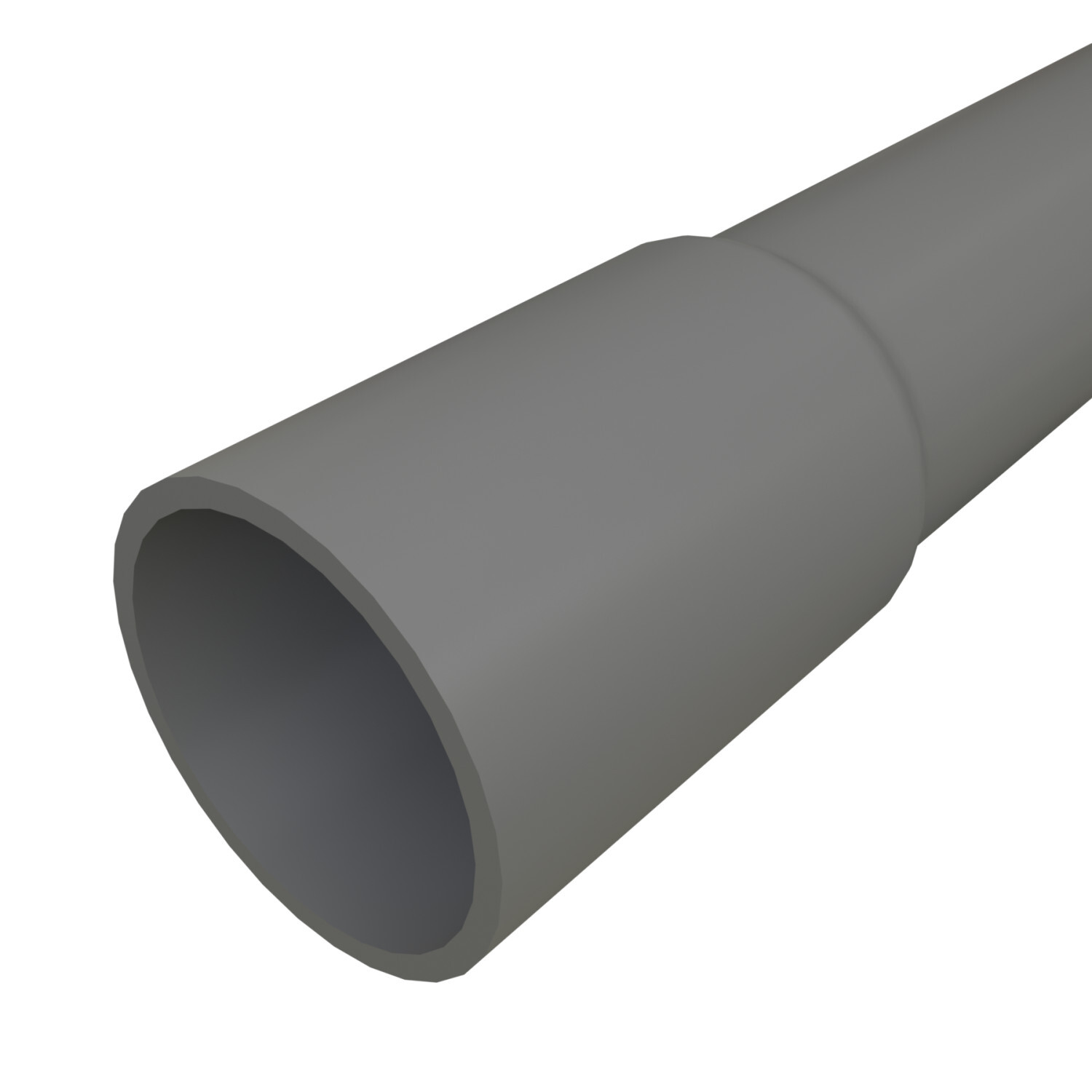 6 in x 10 ft PVC Schedule 80 Conduit, Belled End