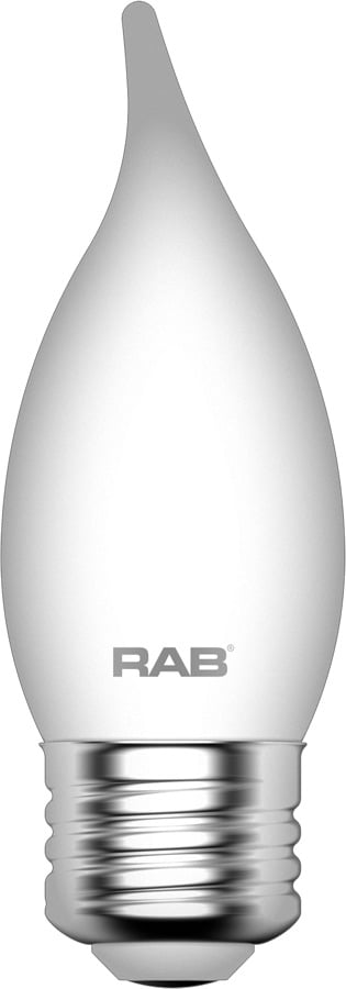 Filament Ba11 5.5W,60 EQ, 500Lm, Base E26, 90CRI, 2700k, Dimmable, Frosted