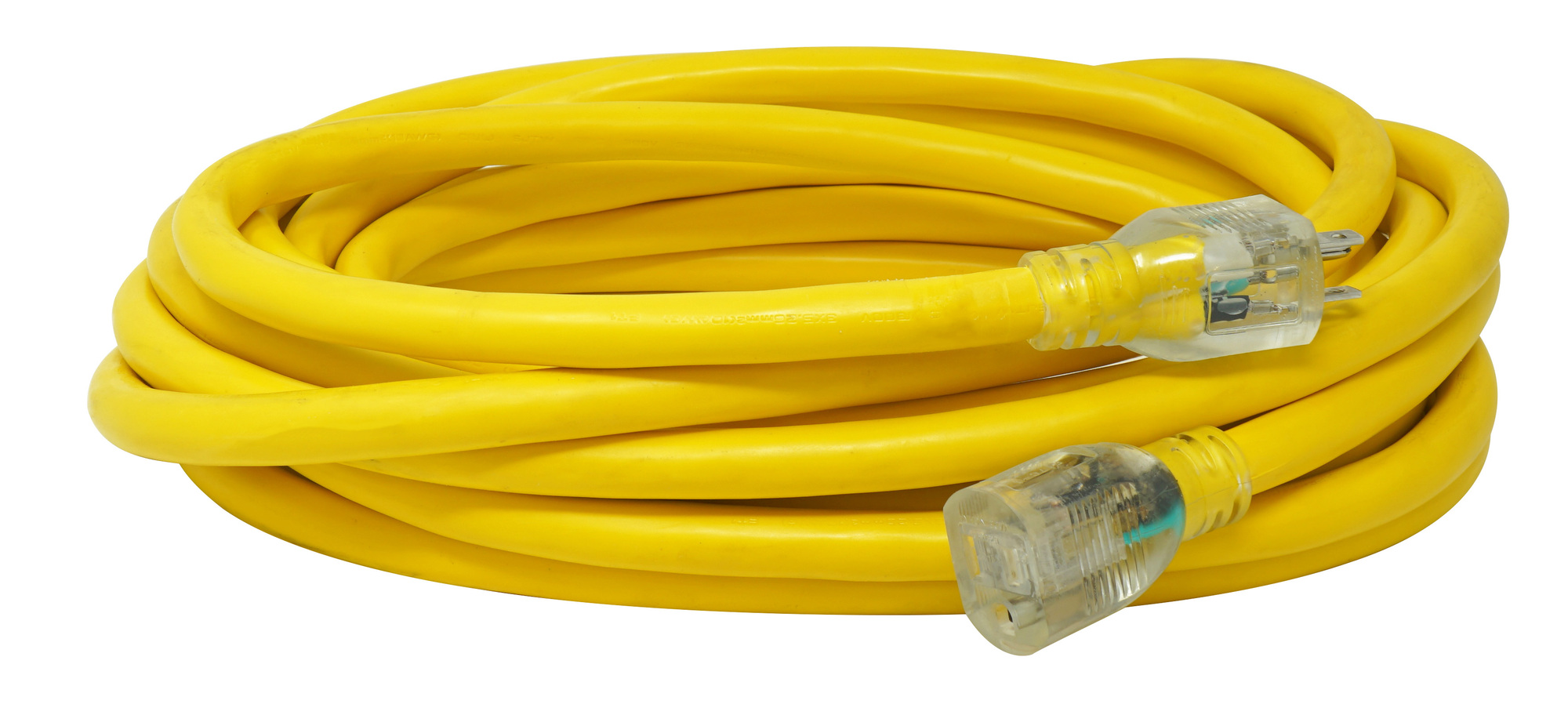10/3 25' SJTW YELLOW EXTENSION CORD W/LIGHTED END