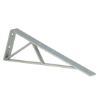 Bracket, 90 Degree, Height 6 Inches, Length 18-1/2 Inches, Width 1-5/8 Inch, Hole Diameter 9/16 Inch, Design Uniform Load 1,000 Pounds (A1200 Series) 750 Pounds (A1400 Series), Steel