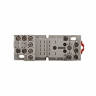 D2 Series Socket, Used with D2PR4, D2PF4 Relays, Module size B, 300V nominal voltage, 10A nominal current, DIN rail/panel mount, Screw clamping wire connection, QTY: 10, IP20 enclosure