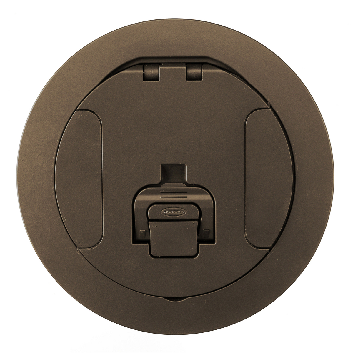 Concrete Floorboxes, Recessed, CFB2G Series, Round Cover Assembly, Bronze Plated Finish
