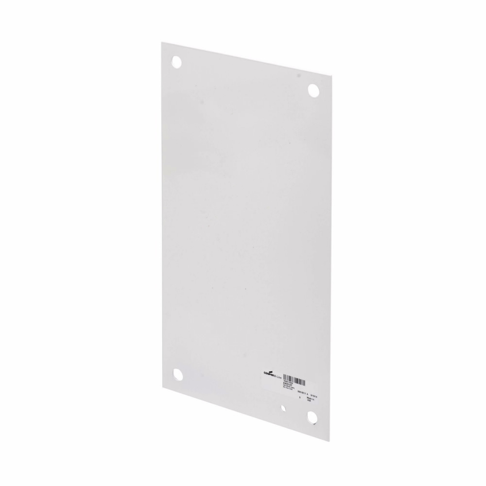 Eaton B-Line series premier series accessories, NEMA 1, White powder coated, Used for installation in type 1 medium enclosures, Steel, NEMA flat panel, 12 gauge thickness