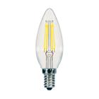 5.5 Watt C11 LED Lamp - Clear Candelabra Base 3000K 500 Lumens 120 Volts