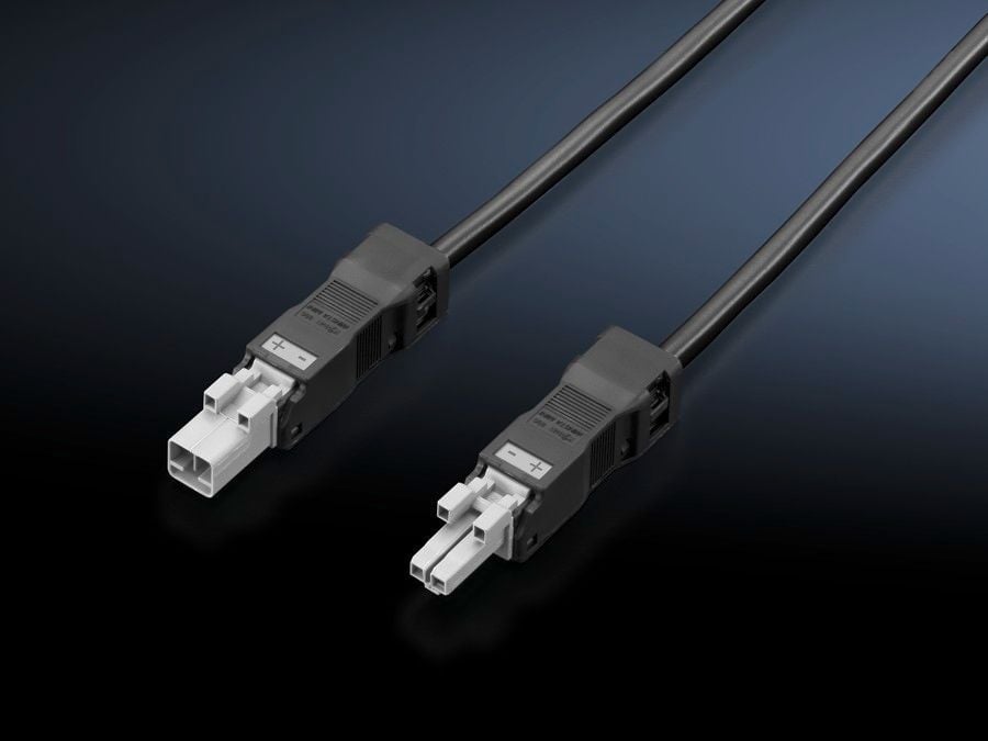 SZ Connection cable, for through-wiring, 2-pole, 24 V DC, L: 1000 mm