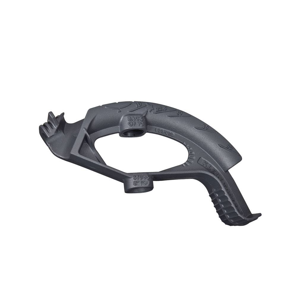 1/2-Inch Iron Conduit Bender Head, The traditional Benfield head design accurately and consistently performs common bends such as Stub Ups, Offsets, Back-to-Back and Saddle bends