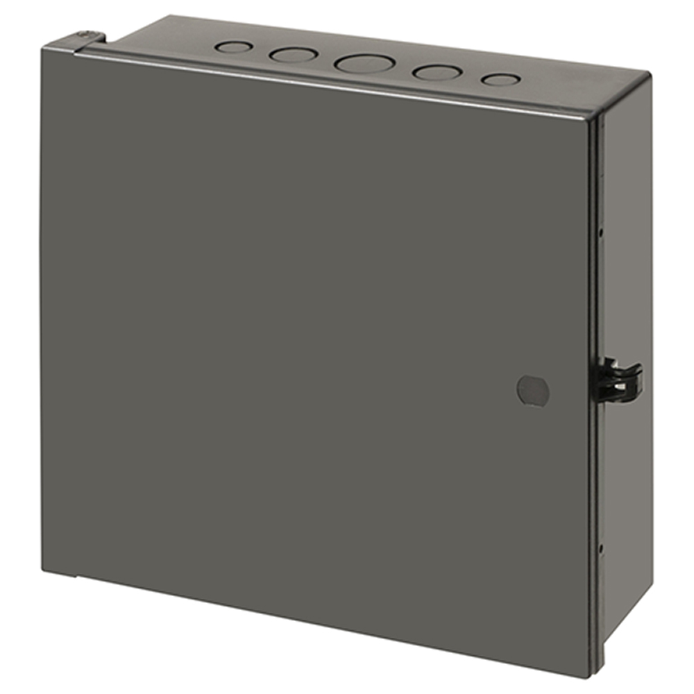 Outdoor rated non-metallic enclosures, NEMA3R. Black, 7 x 8 x 3.5.
