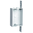Single Gang, Shallow Box with Vertical Side Bracket for New Construction Applications. 20 pack.