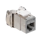 Atlas-X1 Cat 6A Shielded QuickPort Connector, Component-Rated, Grey