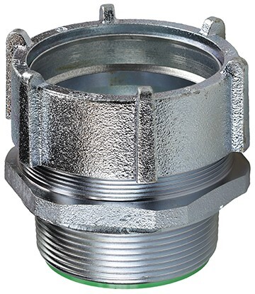 No Thread Connector, 3 in. Size, Steel material, Zinc Plated Finish