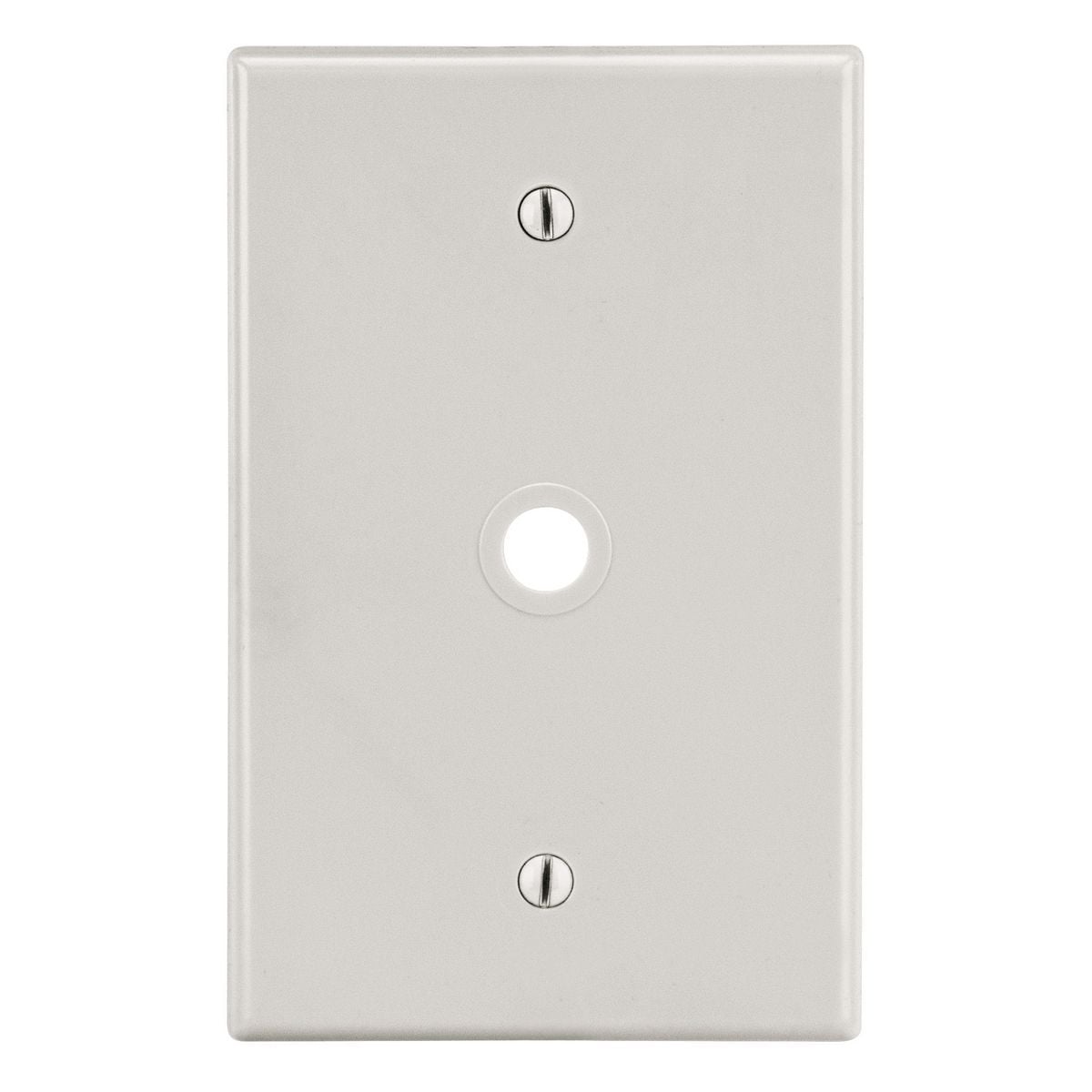 Wallplate, 1-Gang, .406" Opening, Box Mount, Light Almond