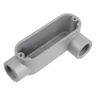 1-1/4 inch Threaded Die Cast Aluminum Conduit Body-Left Side Opening. For Use with Rigid/IMC Conduit.
