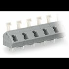 PCB terminal block; push-button; 2.5 mm; Pin spacing 10/10.16 mm; 16-pole; CAGE CLAMP; commoning option; 2,50 mm; gray