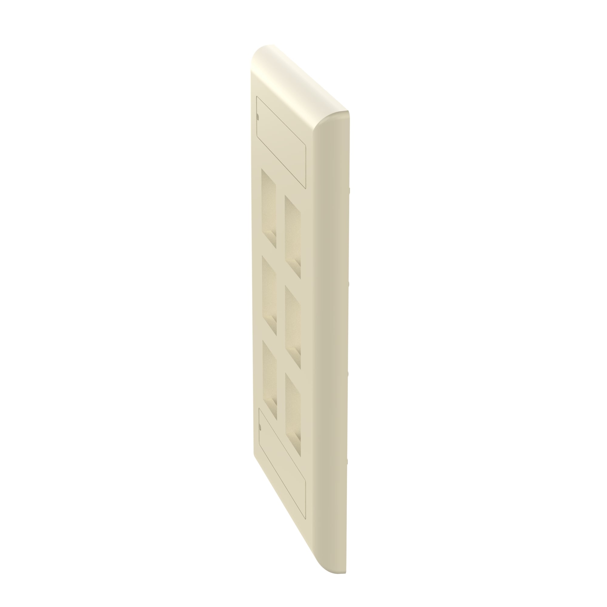 NK 6-port, single gang, flush mount vert
