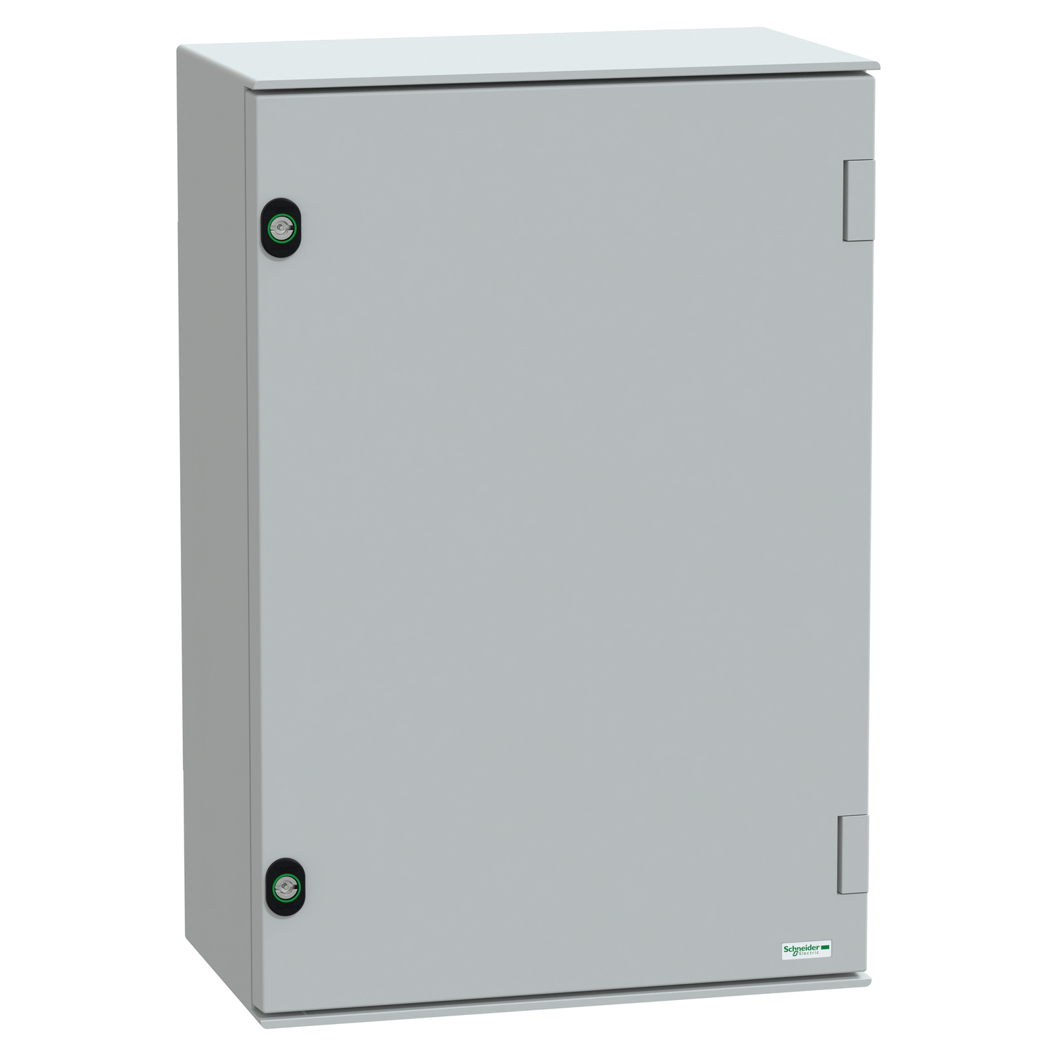 Wall mounted polyester enclosure, PanelSeT PLM, plain door, 647x436x250mm, IP66, IK10, RAL 7035