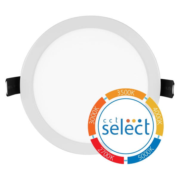 6 Inch Fire-Rated 14.6W LED Downlight Remodel Kit, CCT Selectable 2700K/3000K/3500K/4000K/5000K, 120V, 93 CRI, White