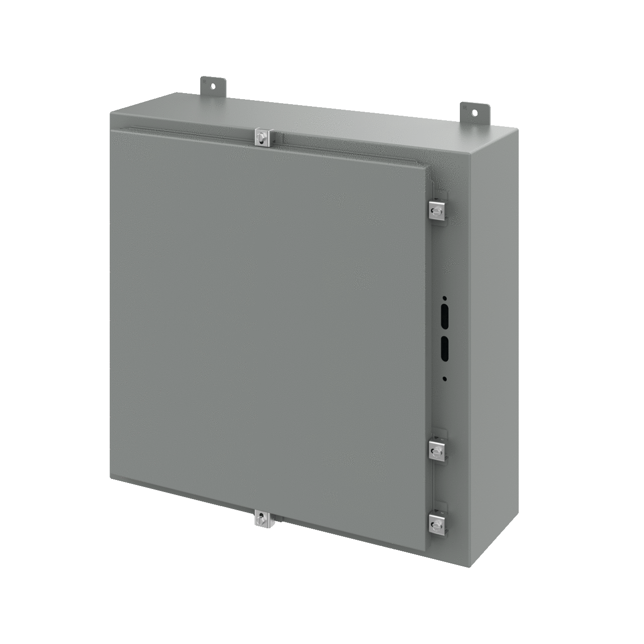 Disconnect Enclosure with Clamps Type 4, 24.00x25x8.00, Gray, Steel