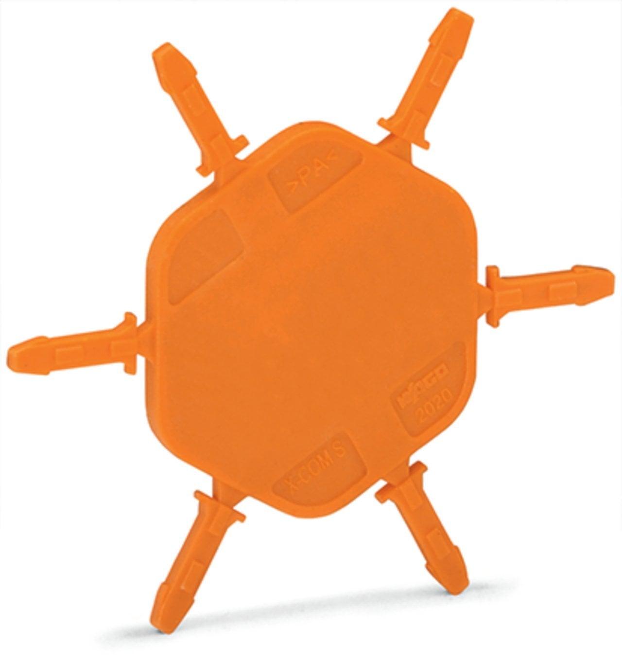 Carrier with 6 coding pins; for coding of female plugs; for carrier terminal blocks; orange