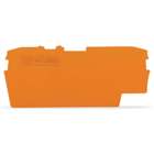 End and intermediate plate; 1 mm thick; orange